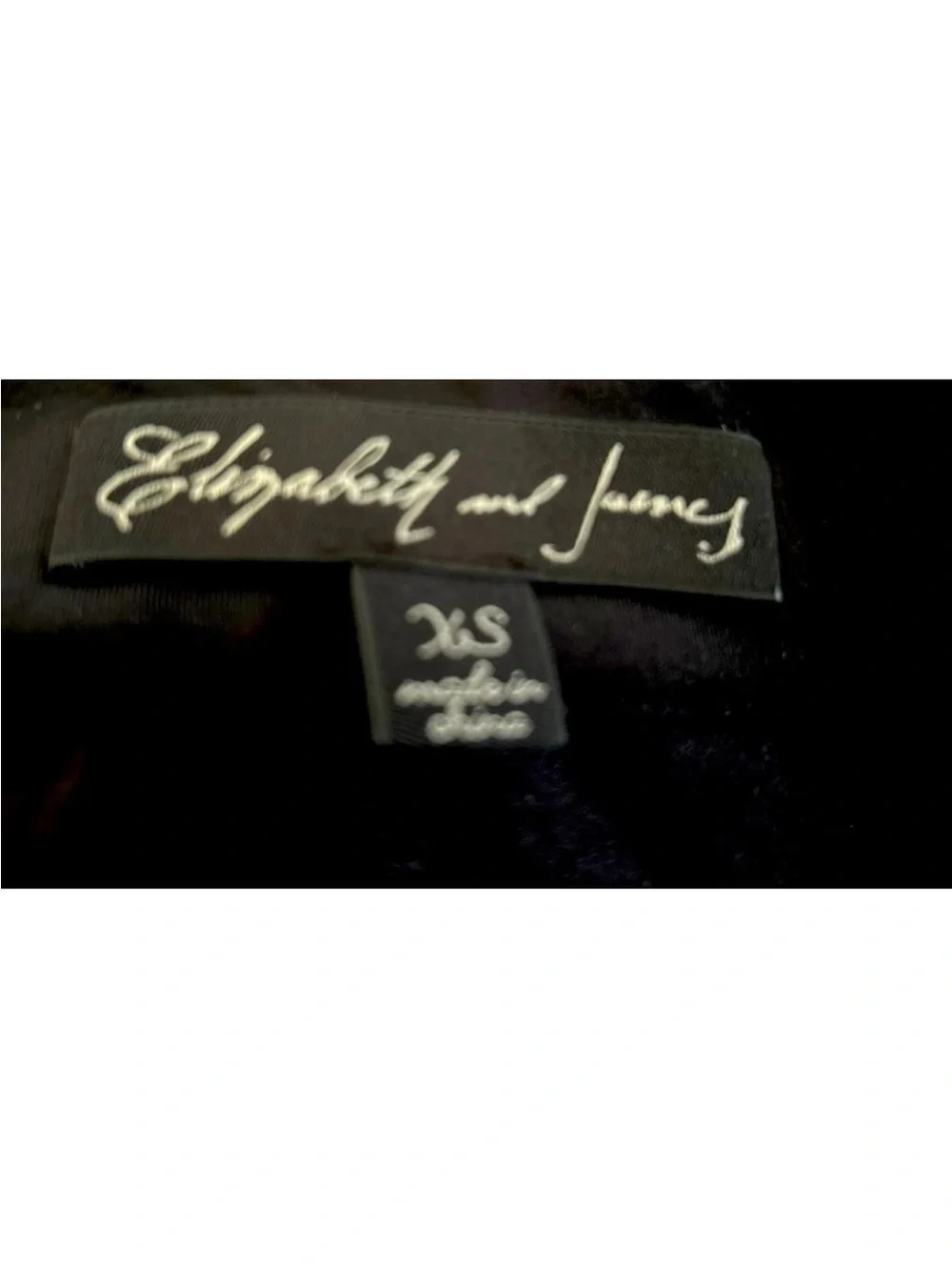Elizabeth and James Black Skinny Pants with White Side Stripes